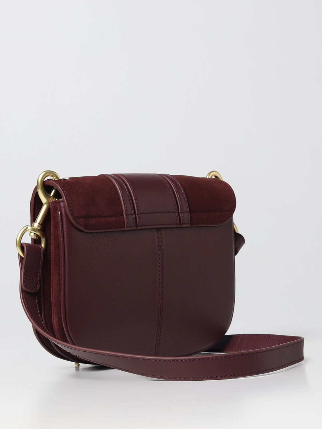 SEE BY CHLOÉ: shoulder bag for woman - Burgundy  See By Chloé shoulder bag  CHS17US910330 online at