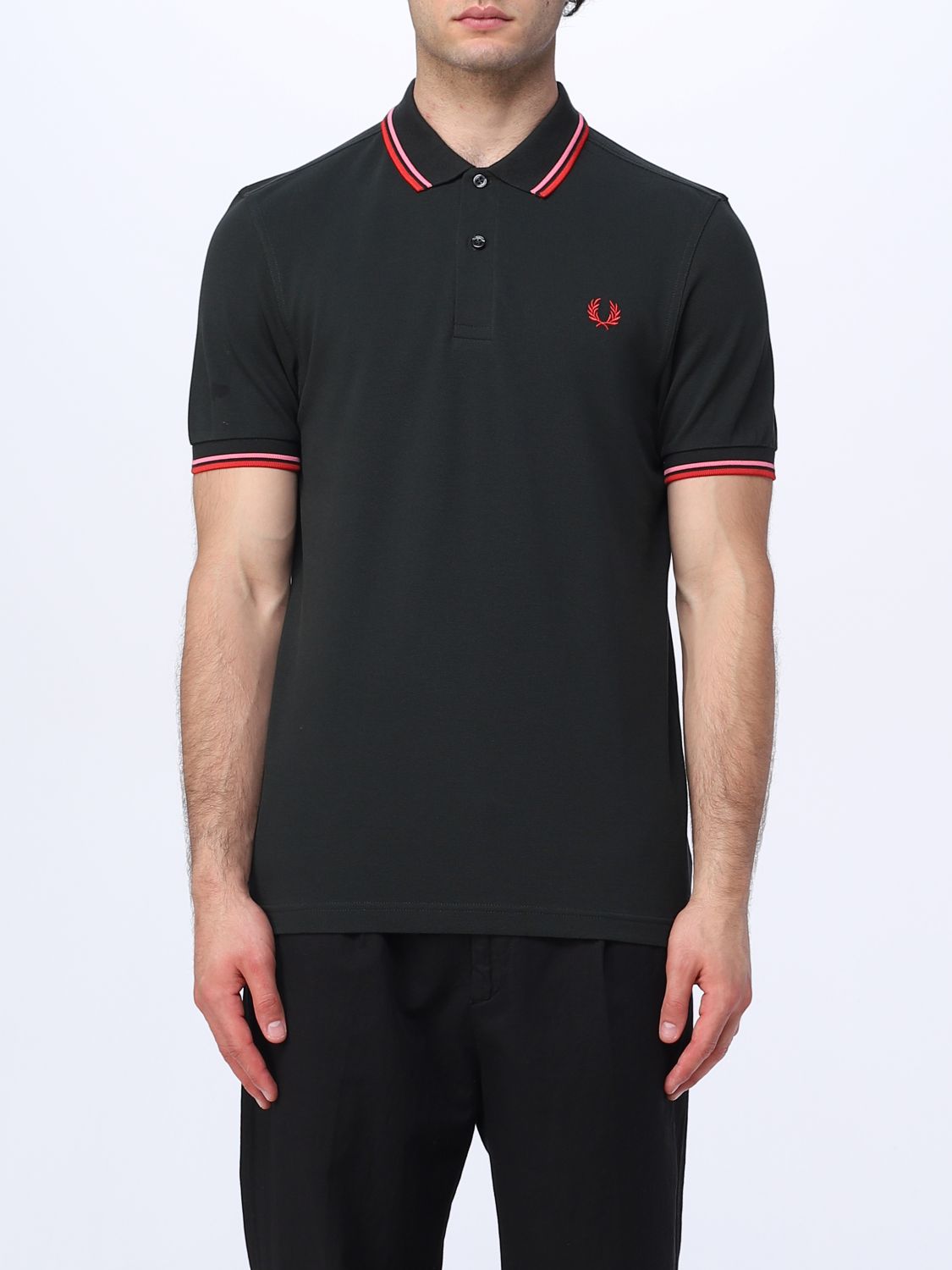 Fred Perry Polo Shirt  Men In Green