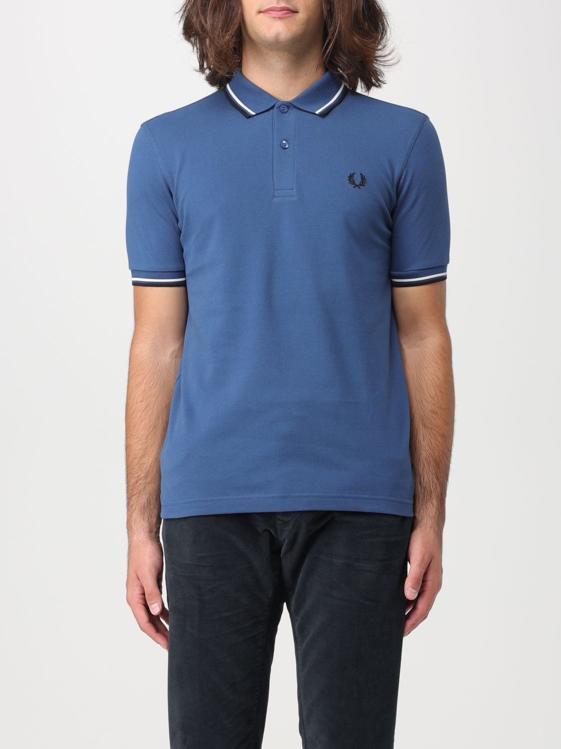 Fred Perry Polo Shirt  Men Color Avion