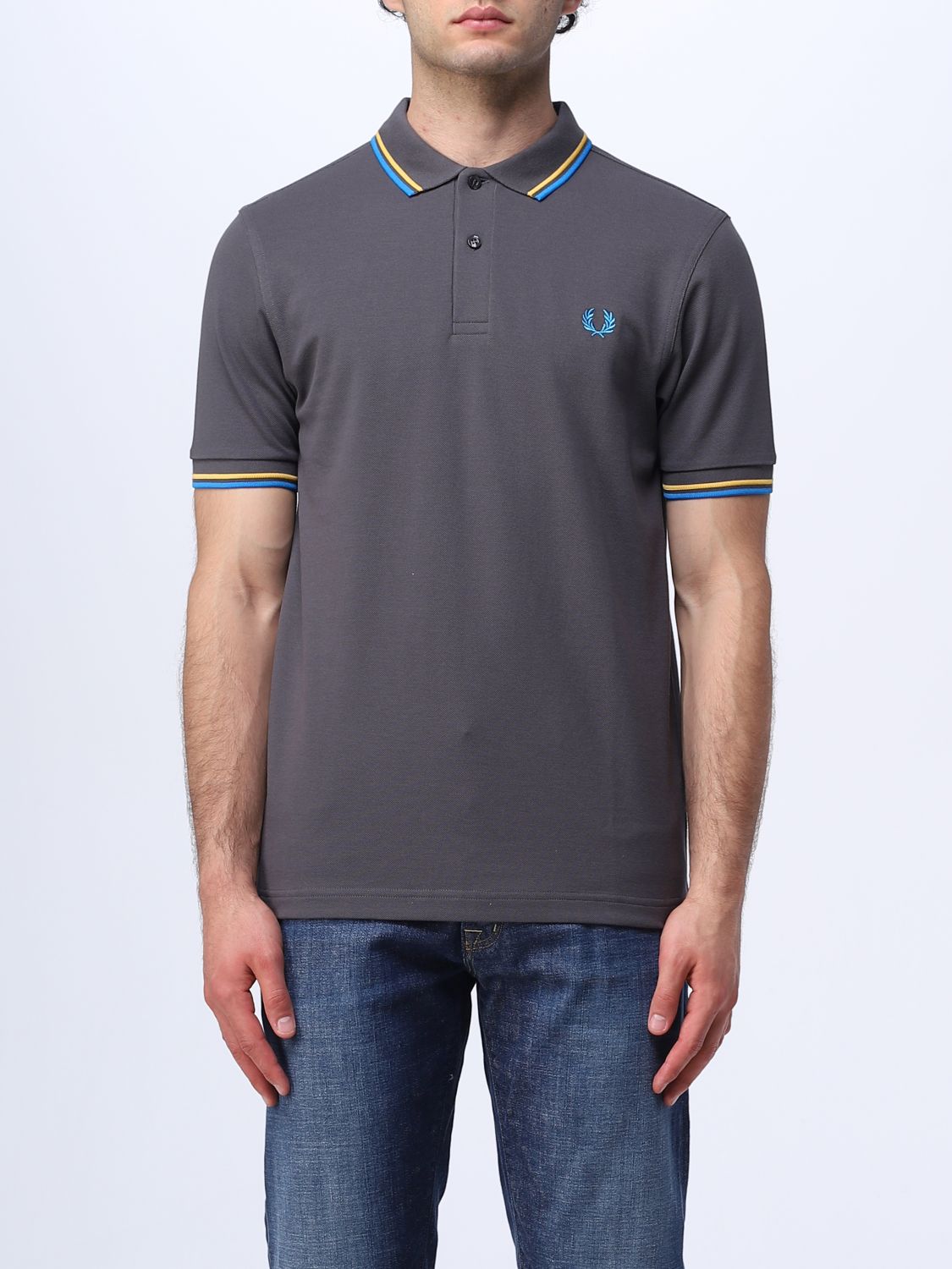 Fred Perry Polo Shirt  Men In Mastic
