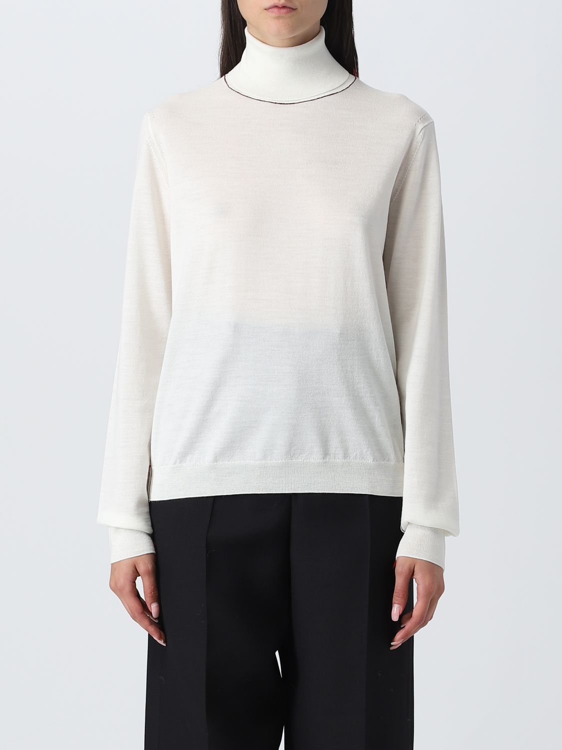 MAISON MARGIELA: sweater for woman - White  Maison Margiela sweater  SI0HA0006S17814 online at