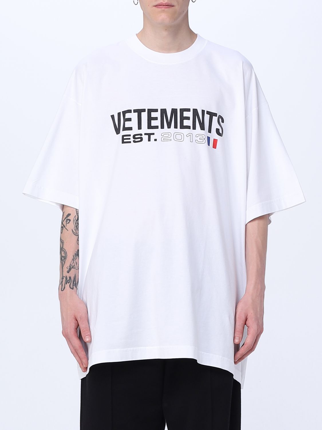 VETEMENTS：Tシャツ メンズ - ホワイト | GIGLIO.COMオンラインの 