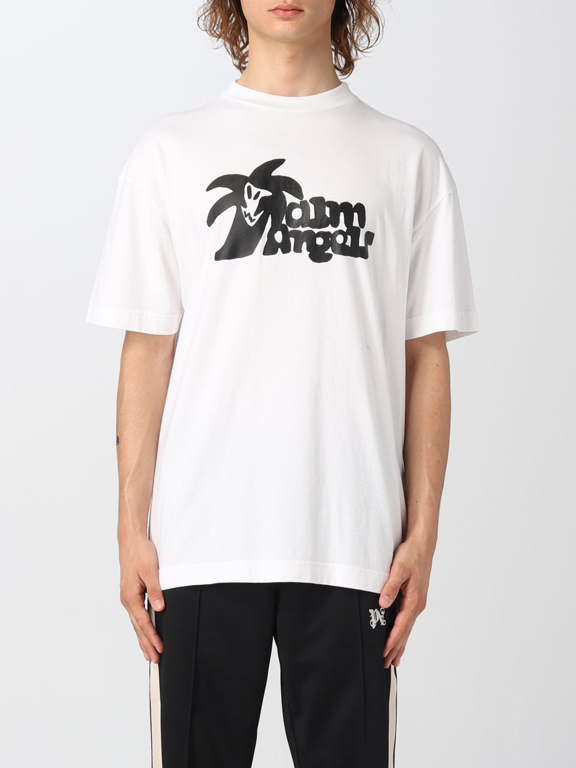 PALM ANGELS T恤 PALM ANGELS 男士 颜色 白色,E50587001