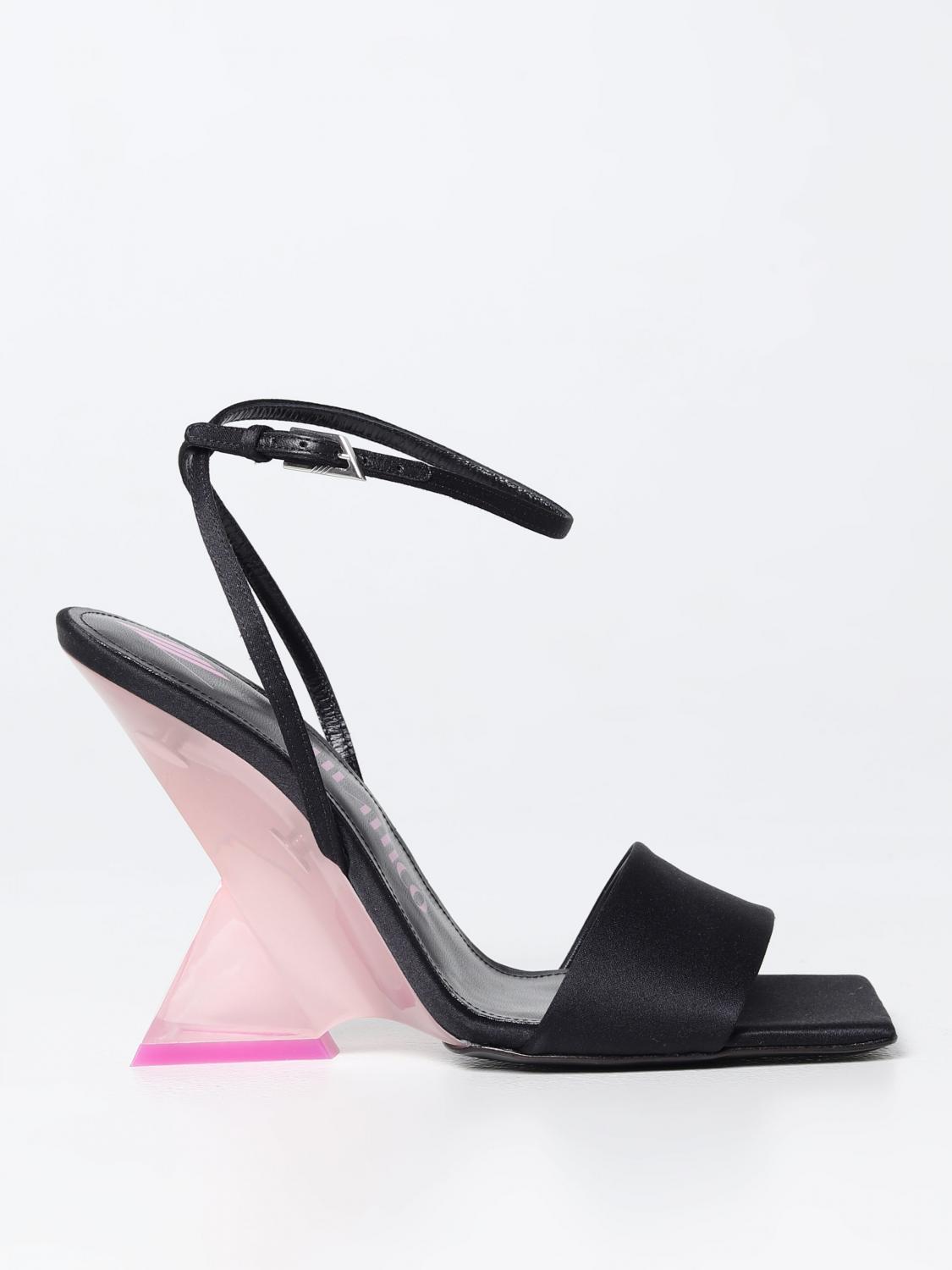 Heeled Sandals THE ATTICO Woman color Black