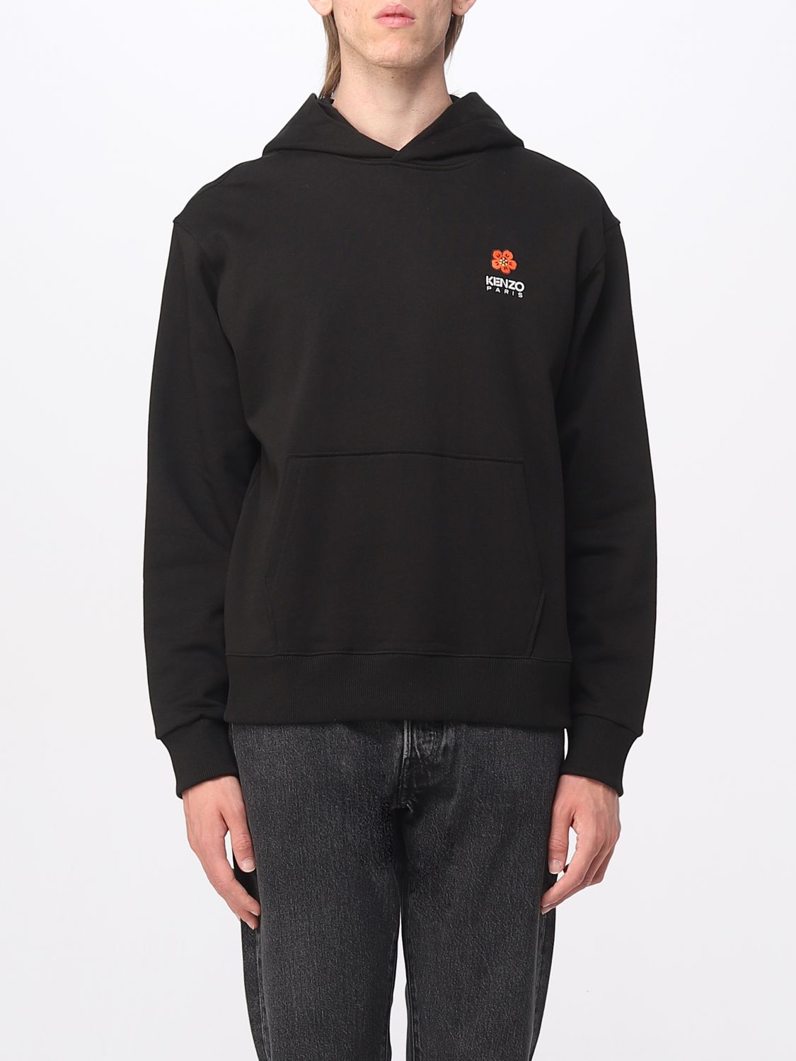 KENZO: sweatshirt for man - Black | Kenzo sweatshirt FD55SW4414MF ...
