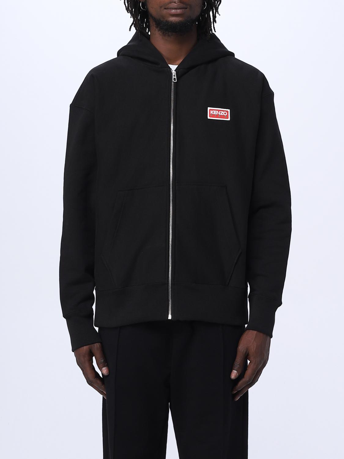 Kenzo black discount zip up hoodie