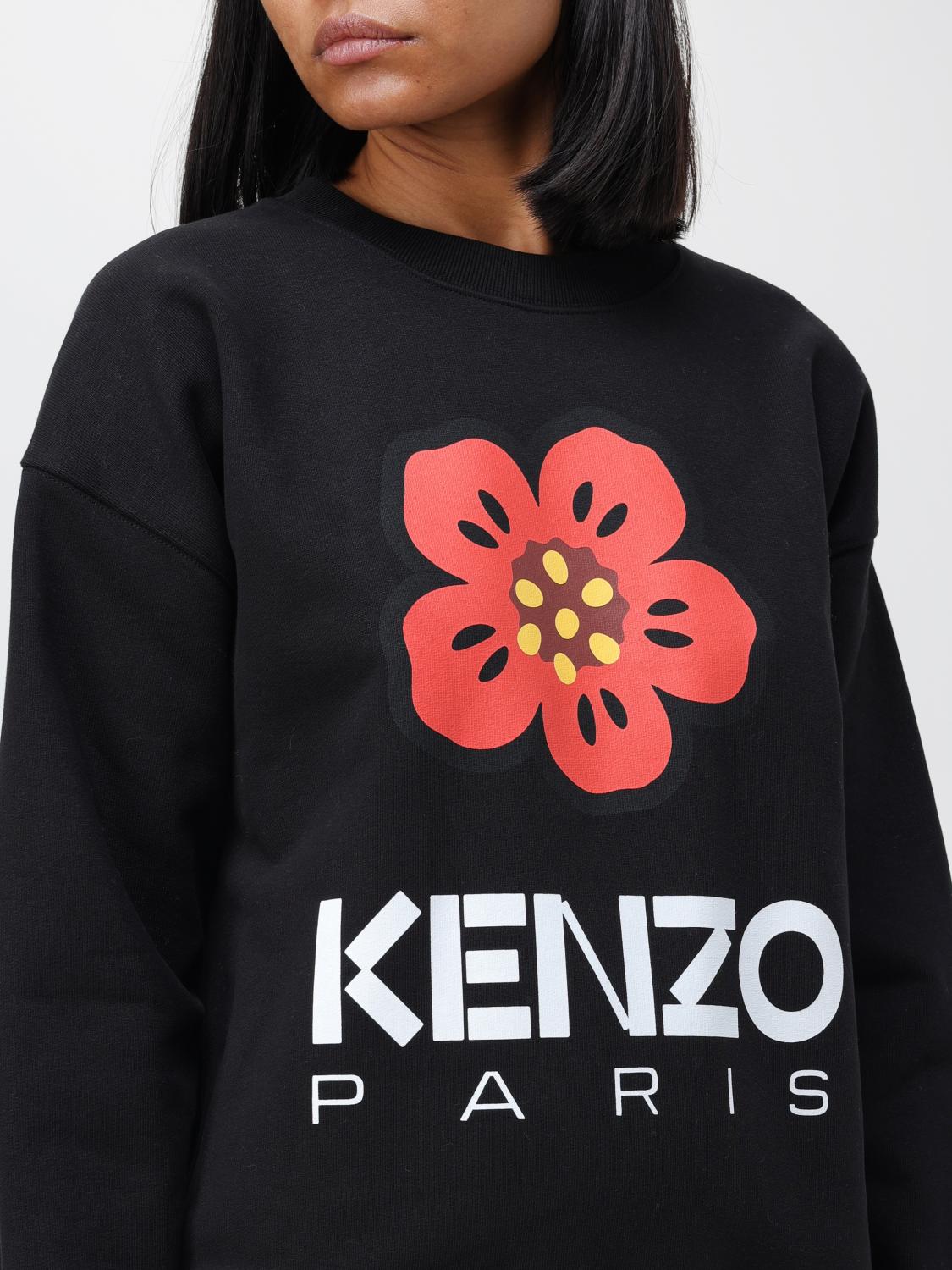 KENZO Flower Boke sweatshirt in cotton Black Kenzo sweatshirt