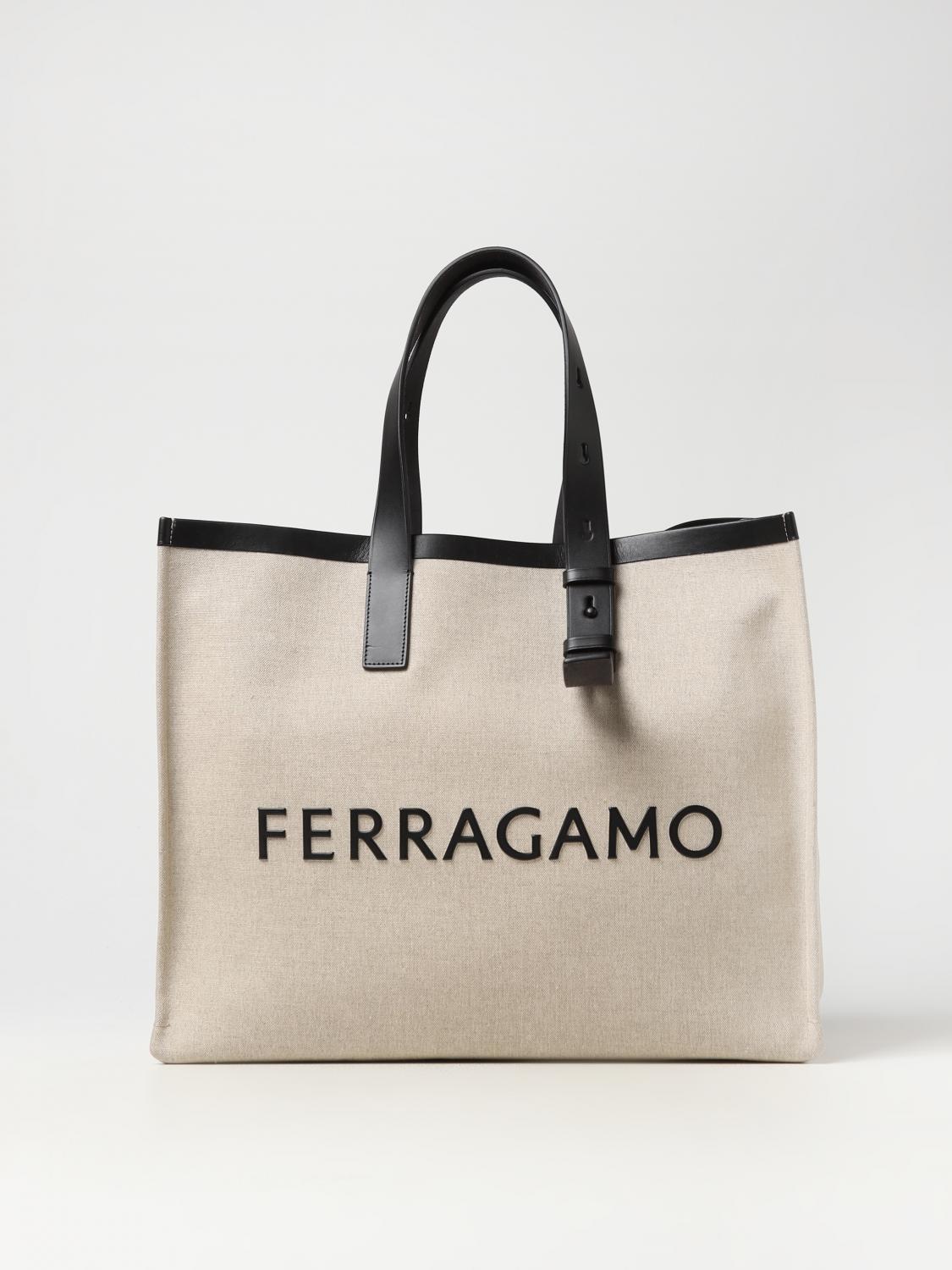 Ferragamo Bags Men In Beige