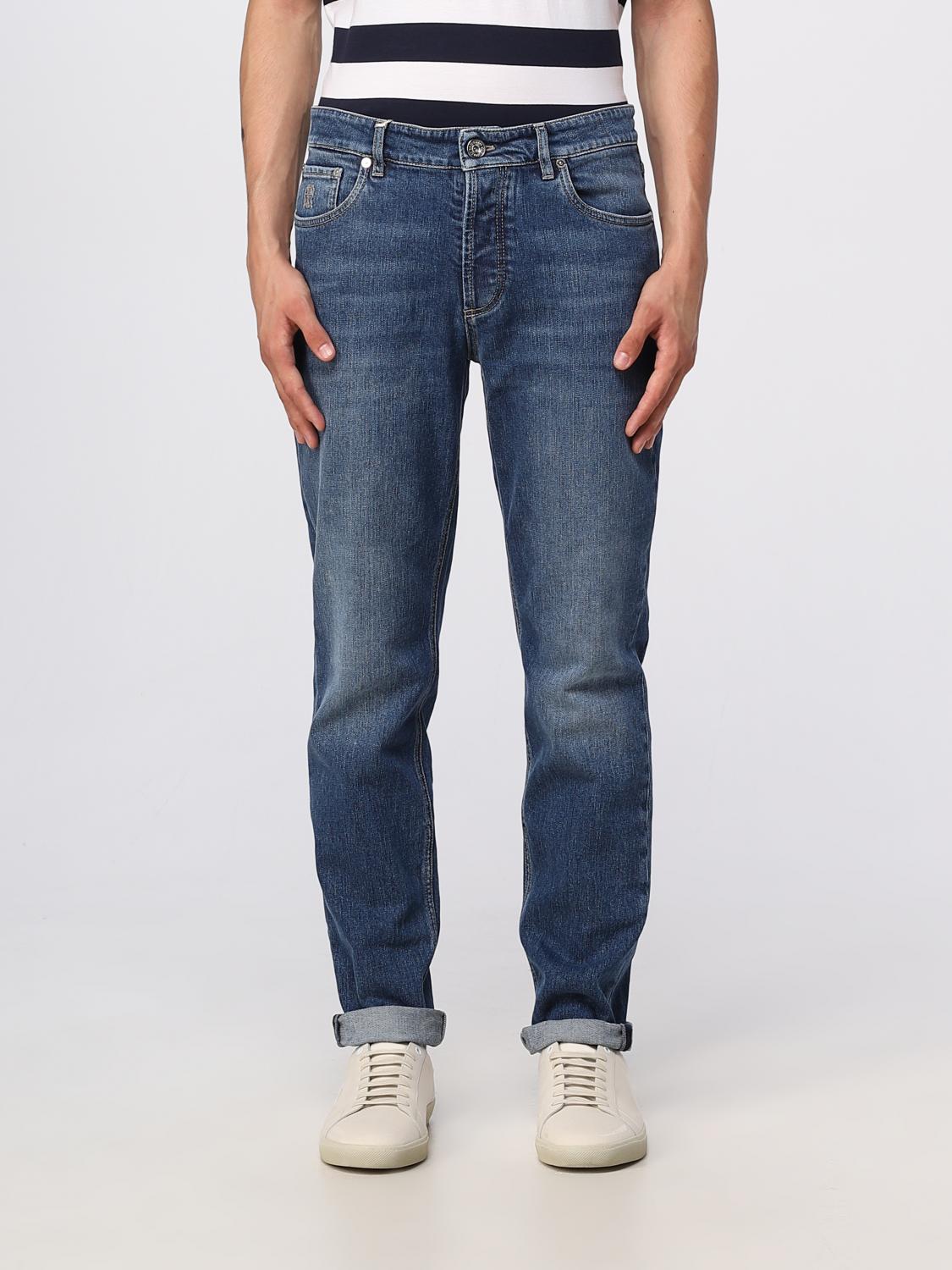 Brunello Cucinelli Camicia Twisted In Seta Dry Marrone In Denim