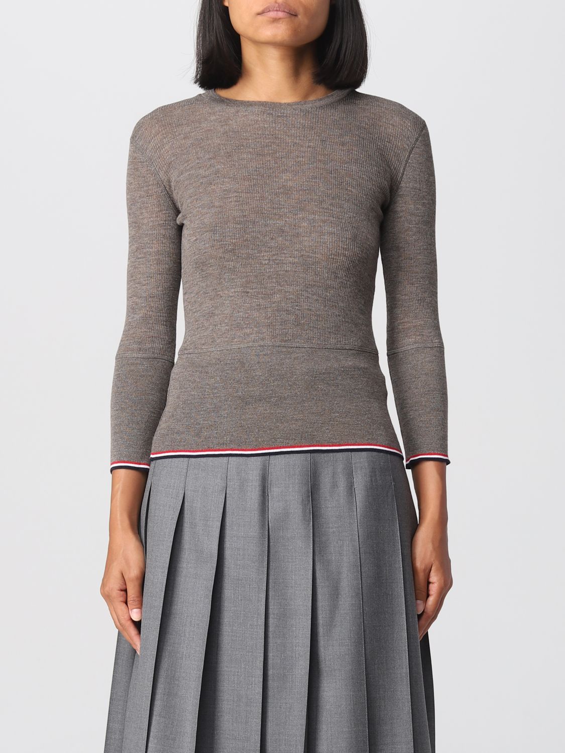 Thom Browne Sweater  Woman Color Brown