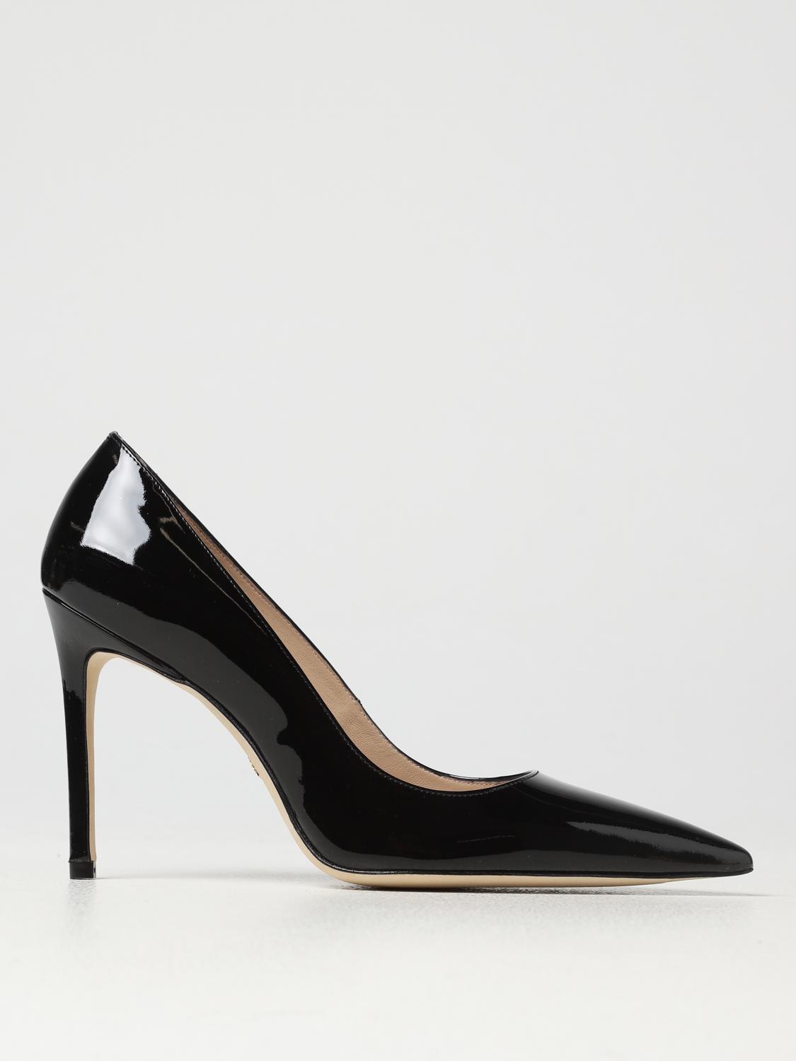 Stuart Weitzman Stuart Patent Leather Stiletto Pumps In Black