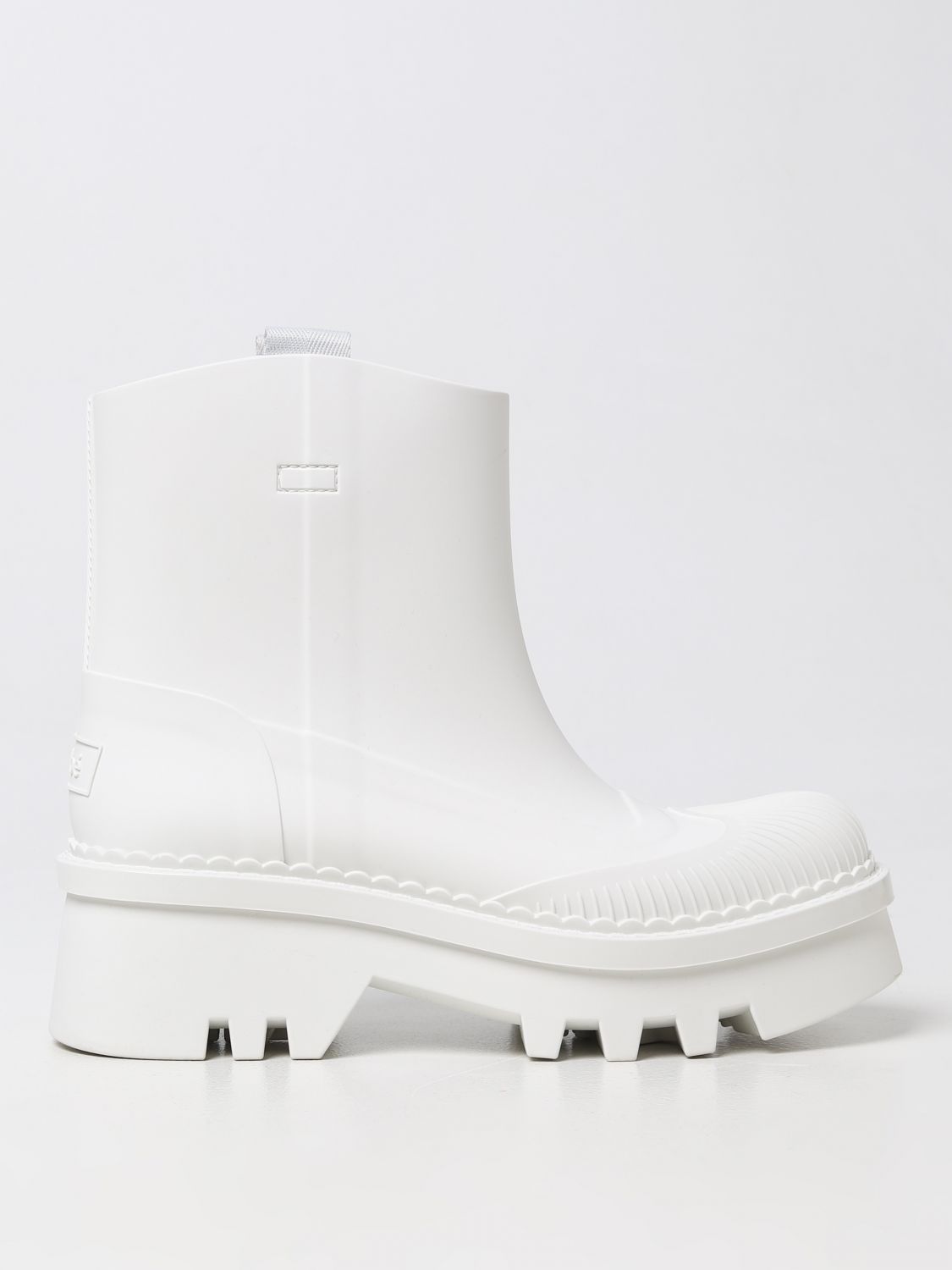 Chloé Raina Rubber Boots In White