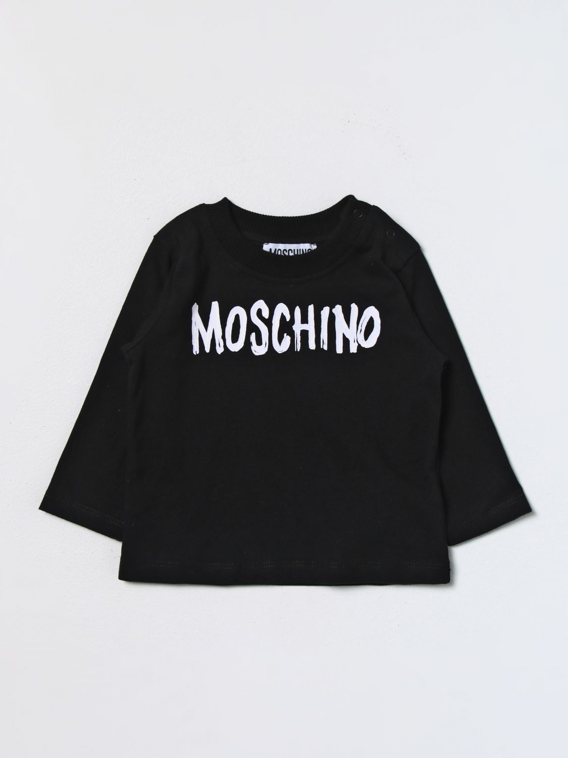 MOSCHINO BABY: t-shirt for baby - Black | Moschino Baby t-shirt ...