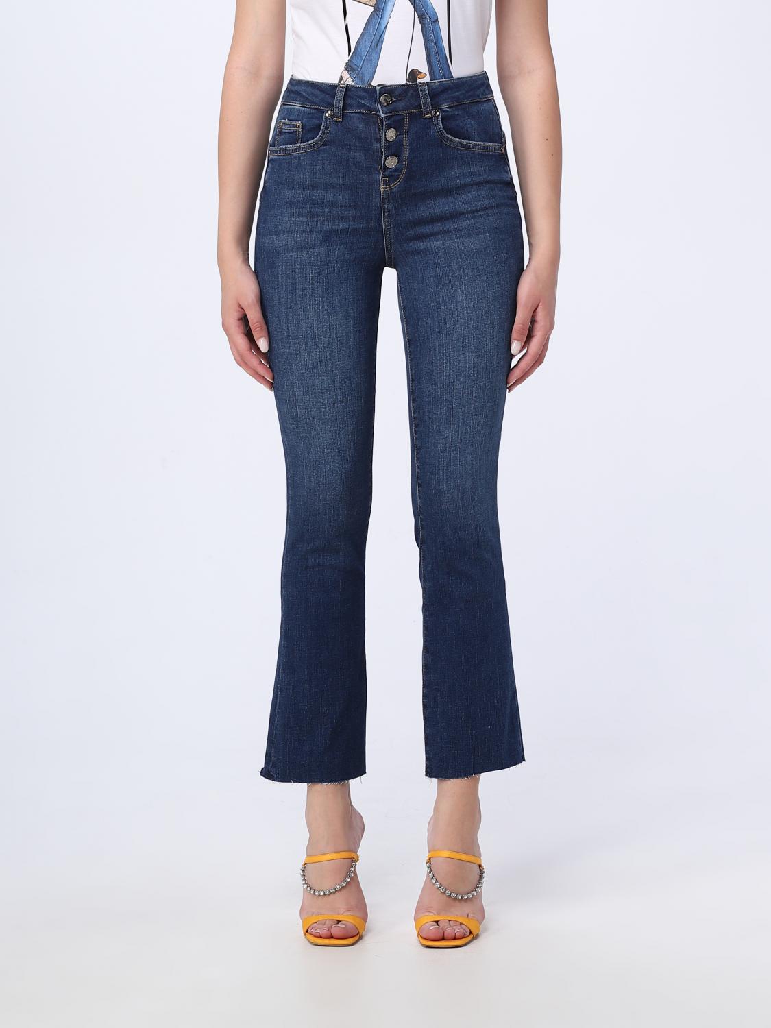 Liu Jo jeans gamba dritta con applicazioni gioiello lavaggio chiaro main image 1