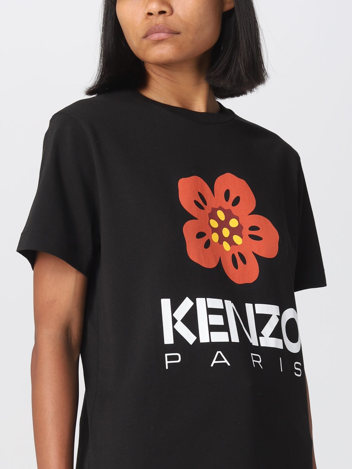 KENZO：Tシャツ レディース - ブラック | GIGLIO.COMオンラインのKenzo