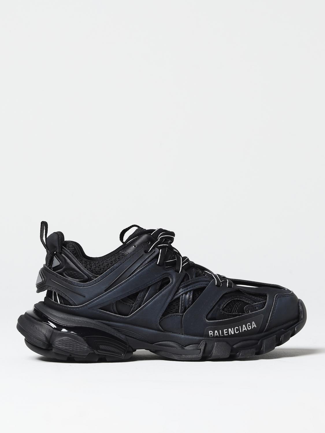 Balenciaga Track Sneakers In Mesh And Synthetic Leather In Black