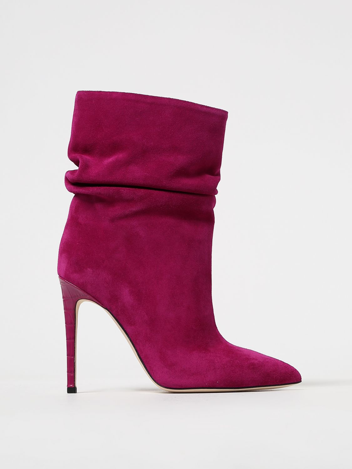 Paris Texas Flat Ankle Boots  Woman In Red
