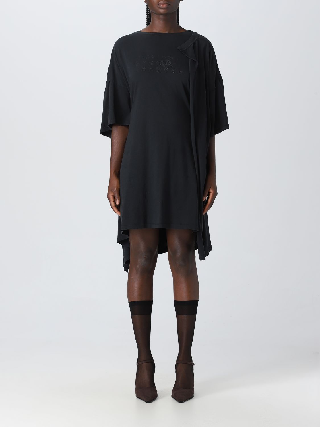 Shop Mm6 Maison Margiela Dress  Woman Color Black
