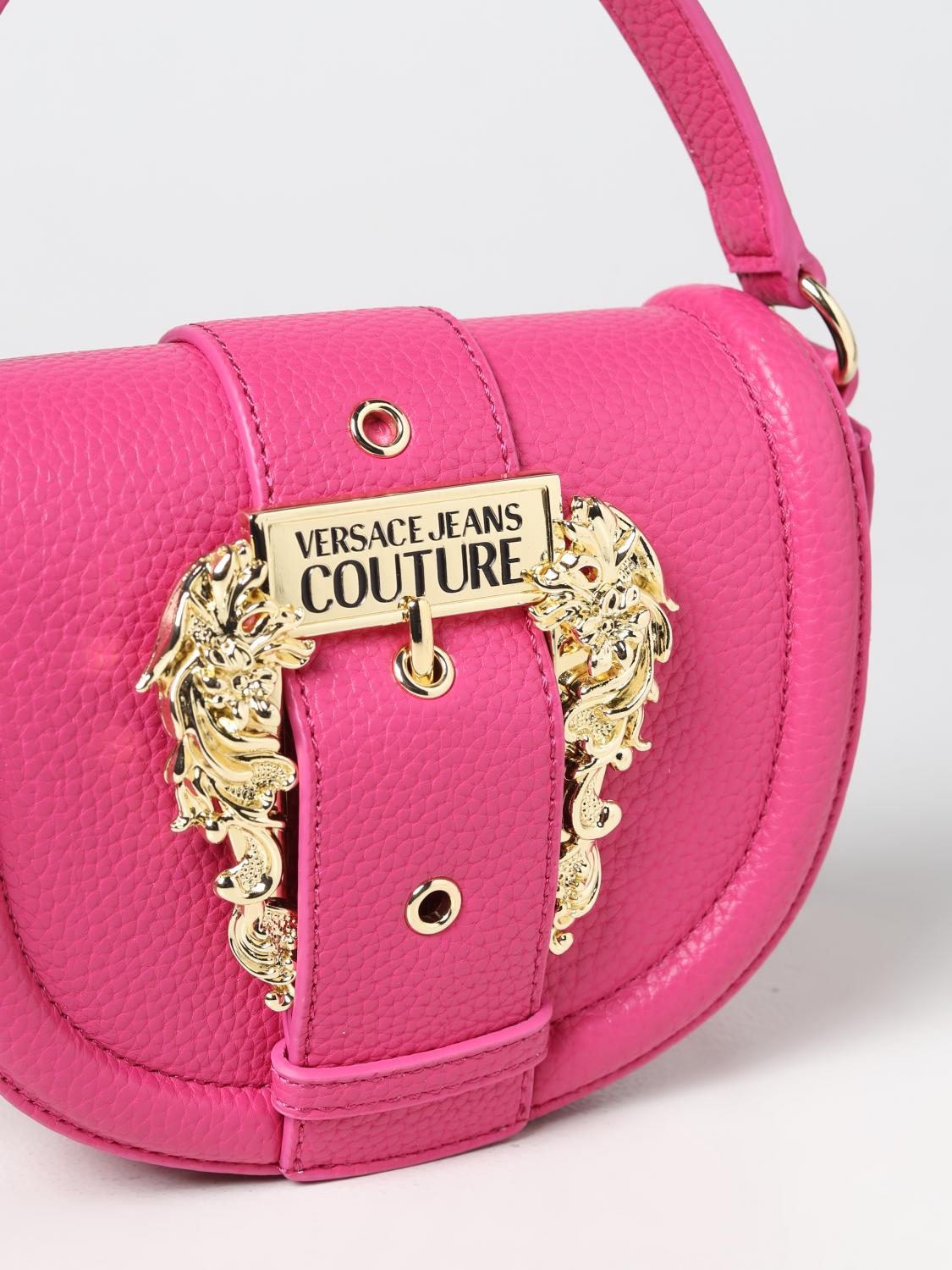 Versace Jeans Couture Pink Round Buckle Bag Versace