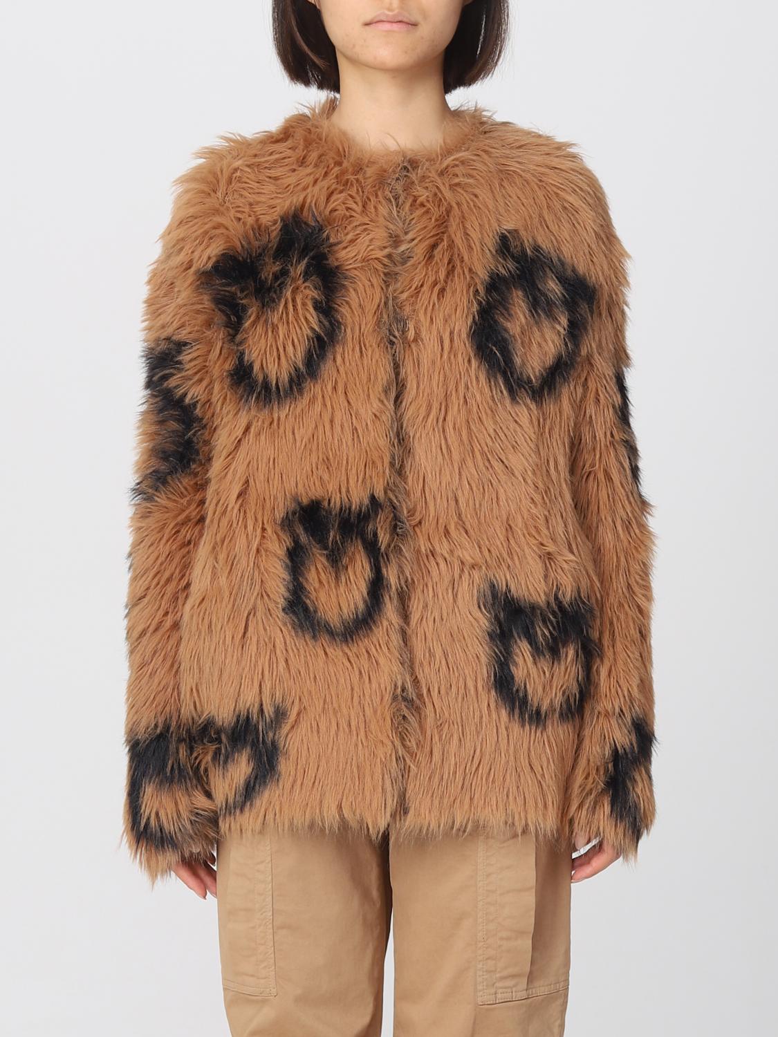 Pinko leopard outlet coat