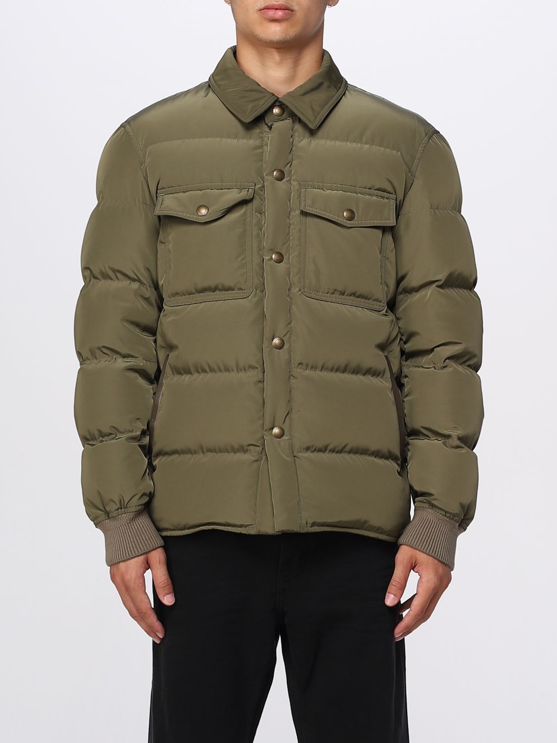 Shop Tom Ford Quilted Nylon Down Jacket In Green