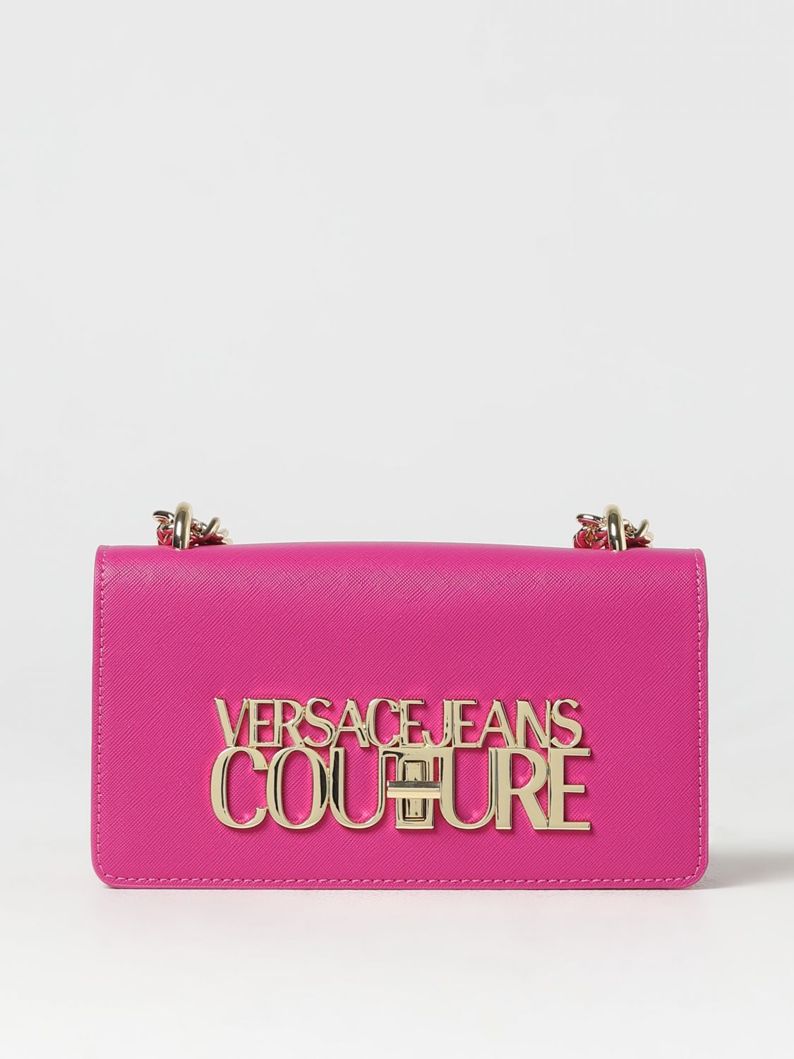 Versace Jeans Couture Shoulder Bag  Woman In Fuchsia