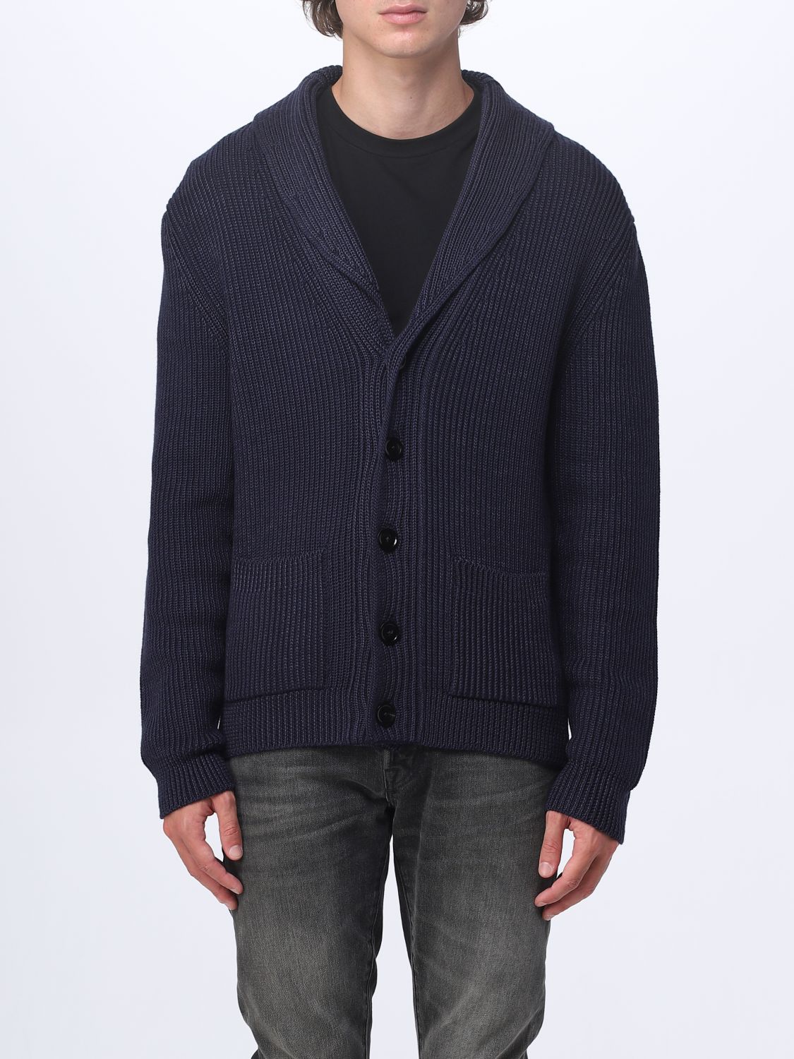 TOM FORD: cardigan for man - Blue | Tom Ford cardigan KLL004YMS026F23 ...