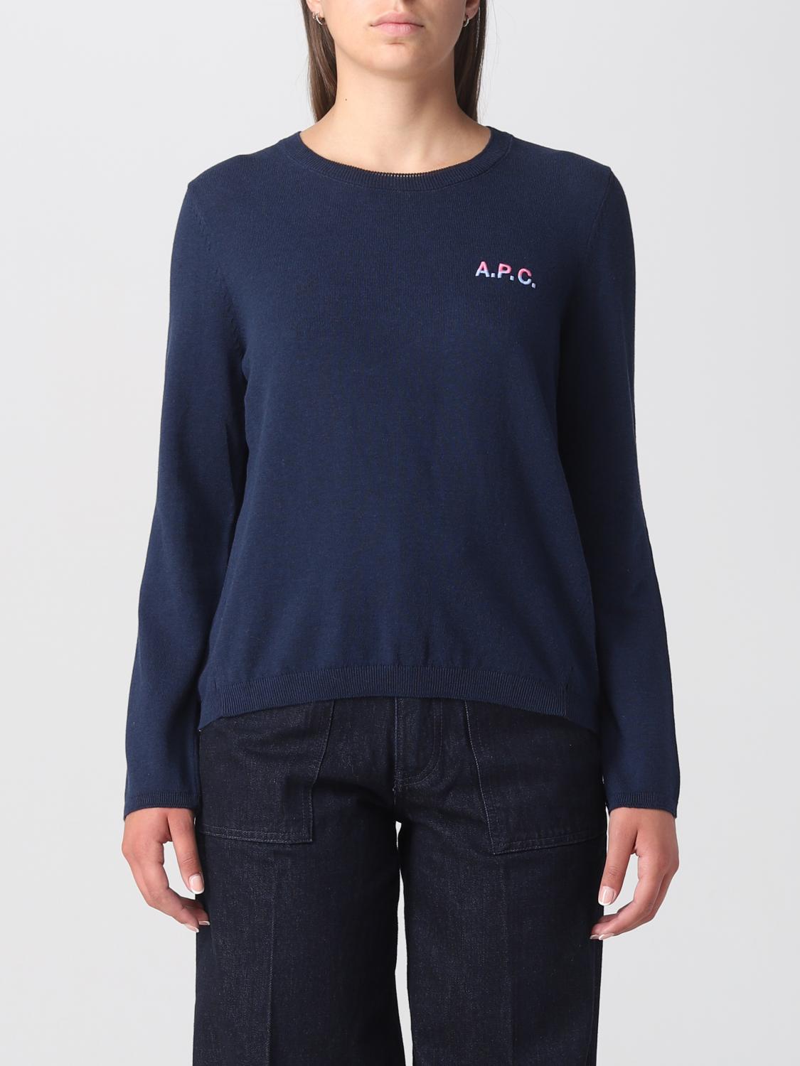 Apc Pullover A.p.c. Damen Farbe Blau In Blue