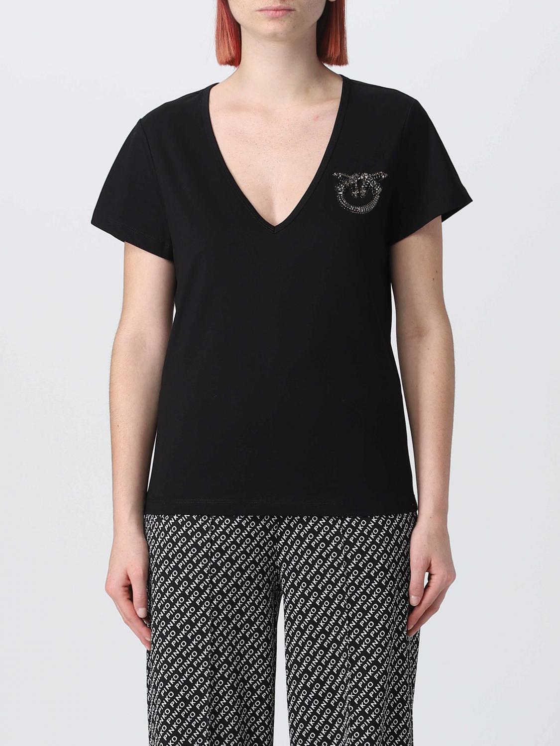 T-Shirt PINKO Woman colour Black