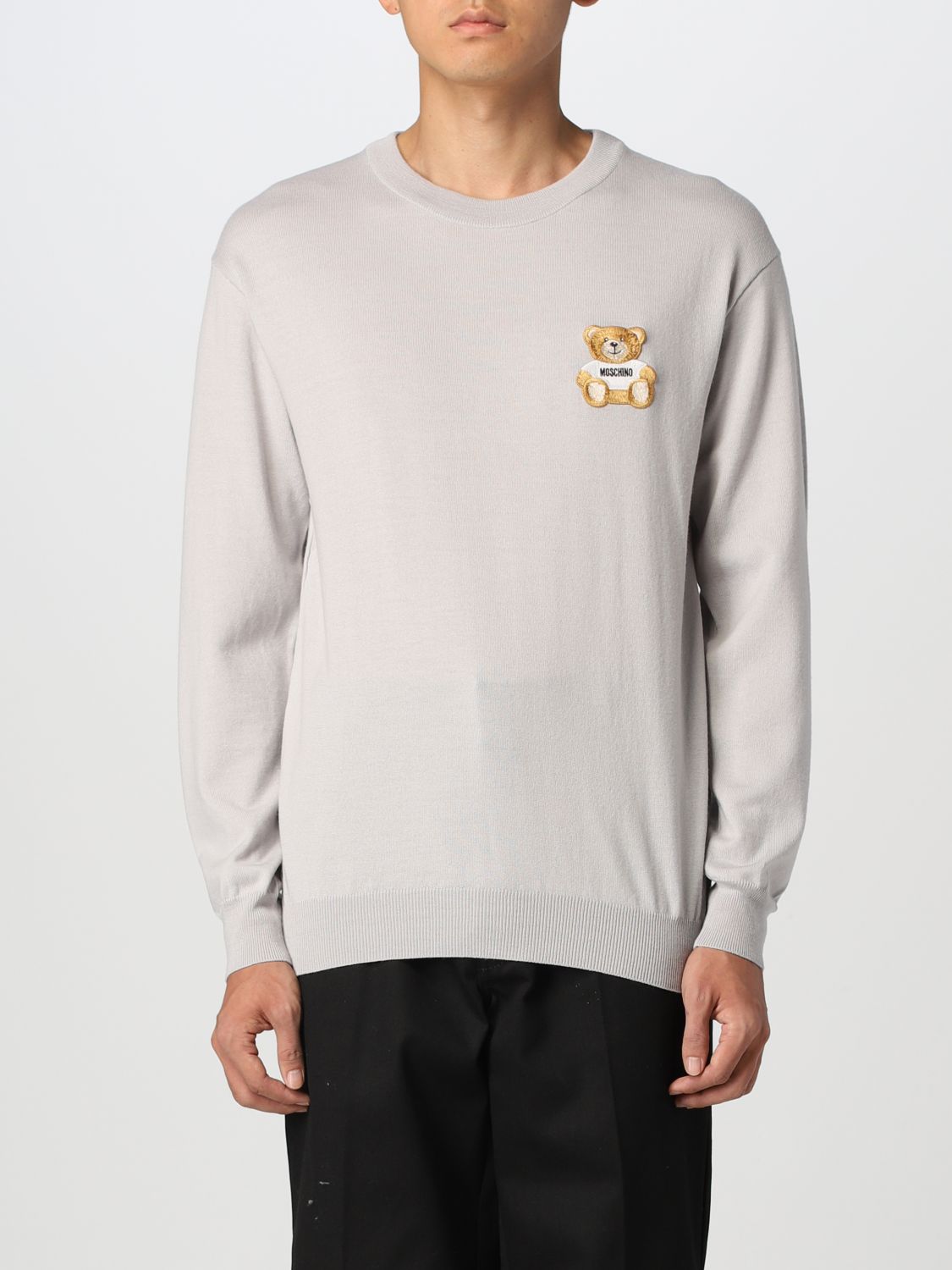 Moschino Sweater  Couture Men Color Grey