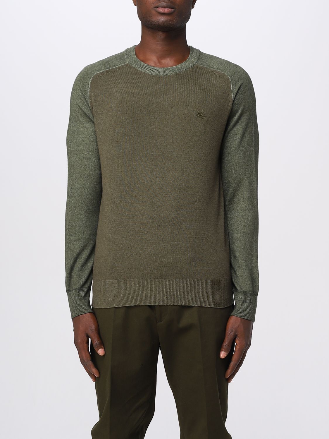 Etro Turtleneck Sweater In Green