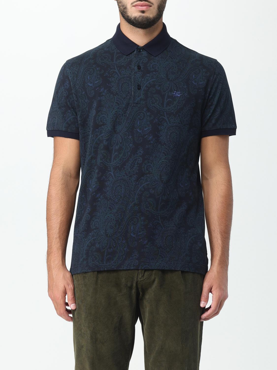 Etro Polo Shirt  Men In Blue