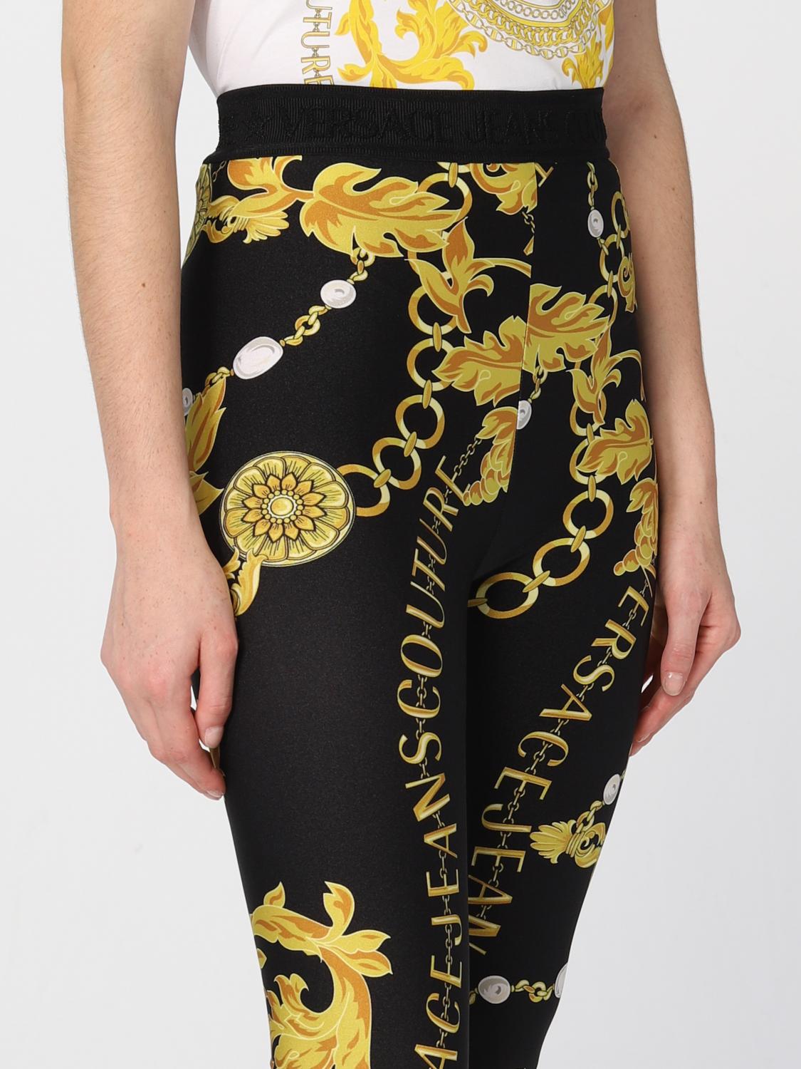 Versace hibiscus deals print leggings