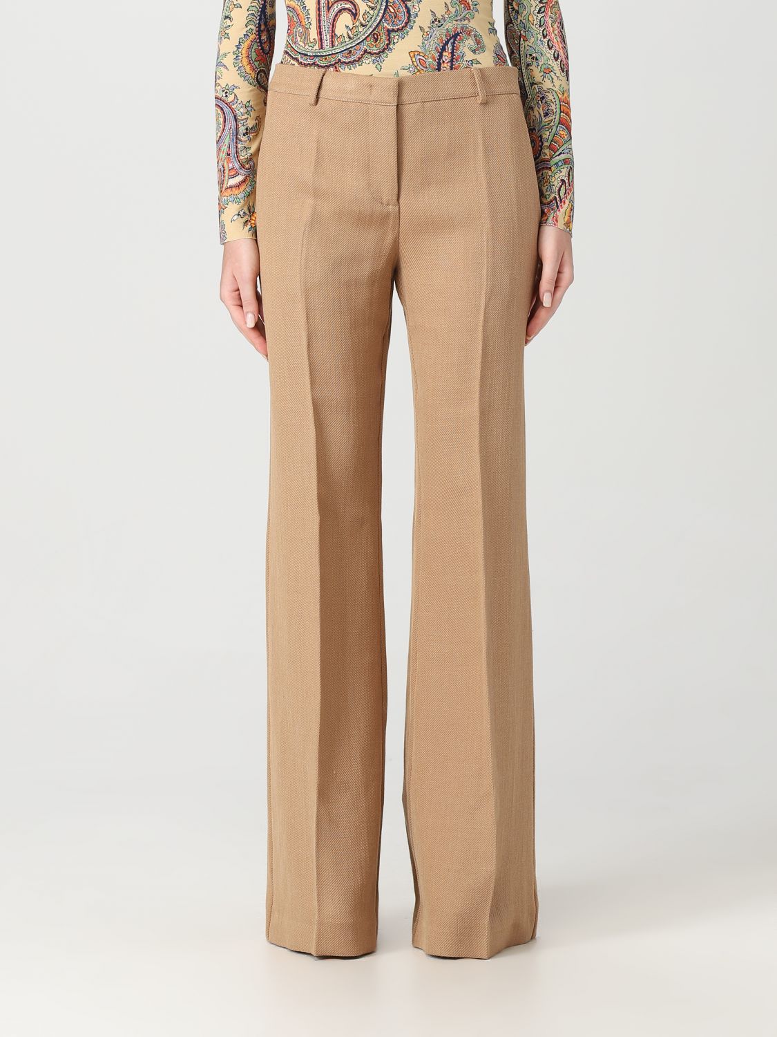 ETRO PANTS IN VISCOSE AND WOOL,E54904042