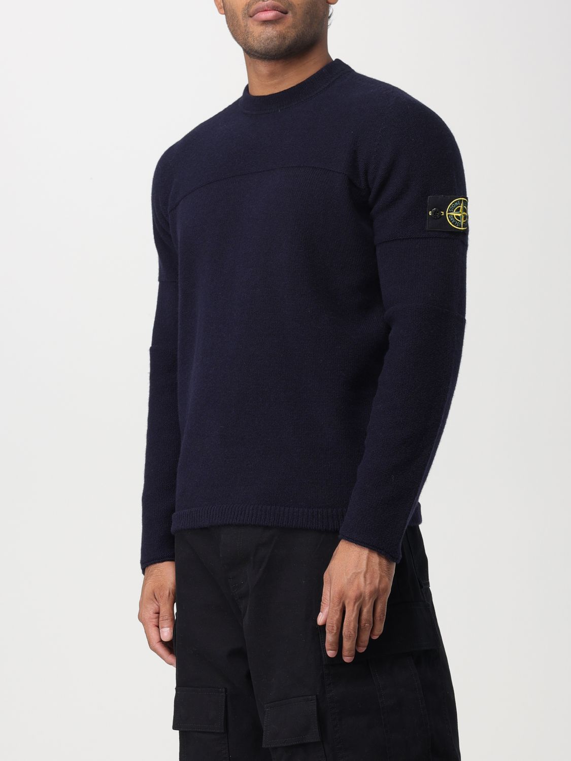 STONE ISLAND sweater for man Blue Stone Island sweater 524A3