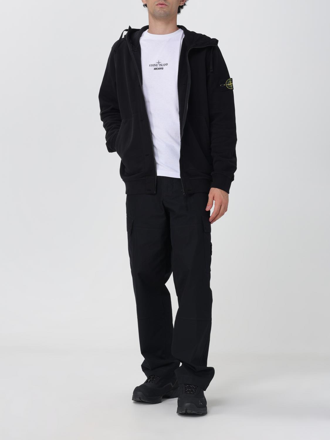 STONE ISLAND: sweatshirt for man - Black | Stone Island sweatshirt 60477  online at GIGLIO.COM