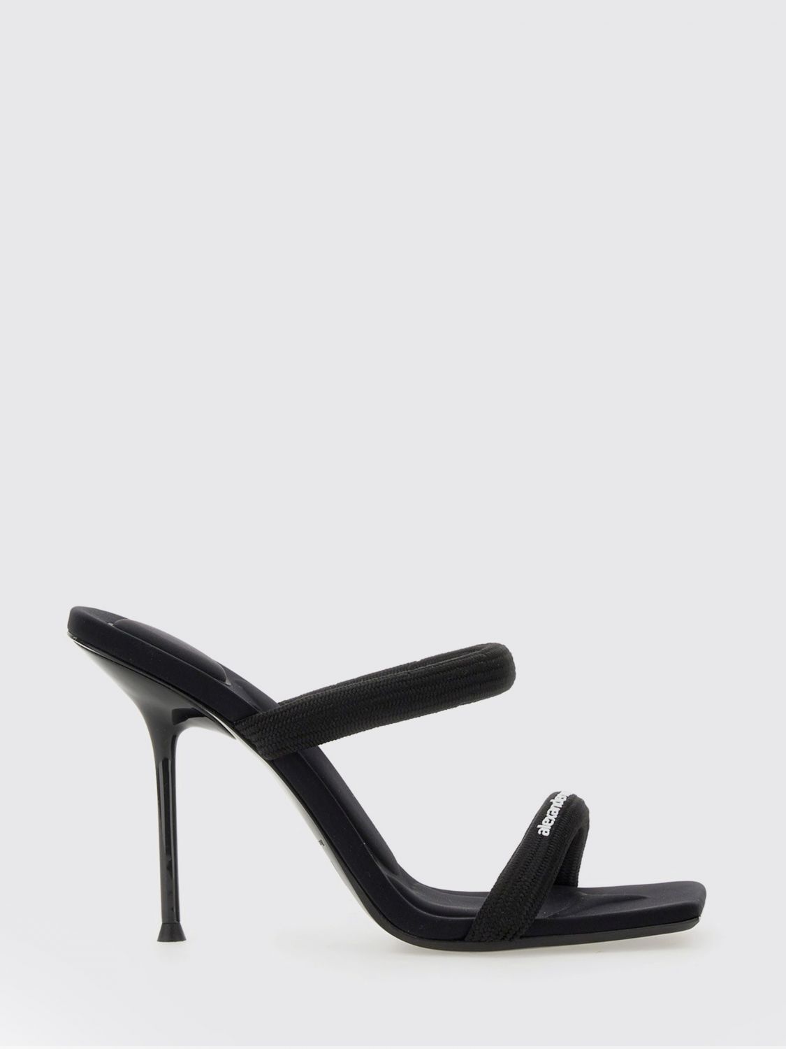 Alexander Wang Julie Sandals In Woven Nylon In Black