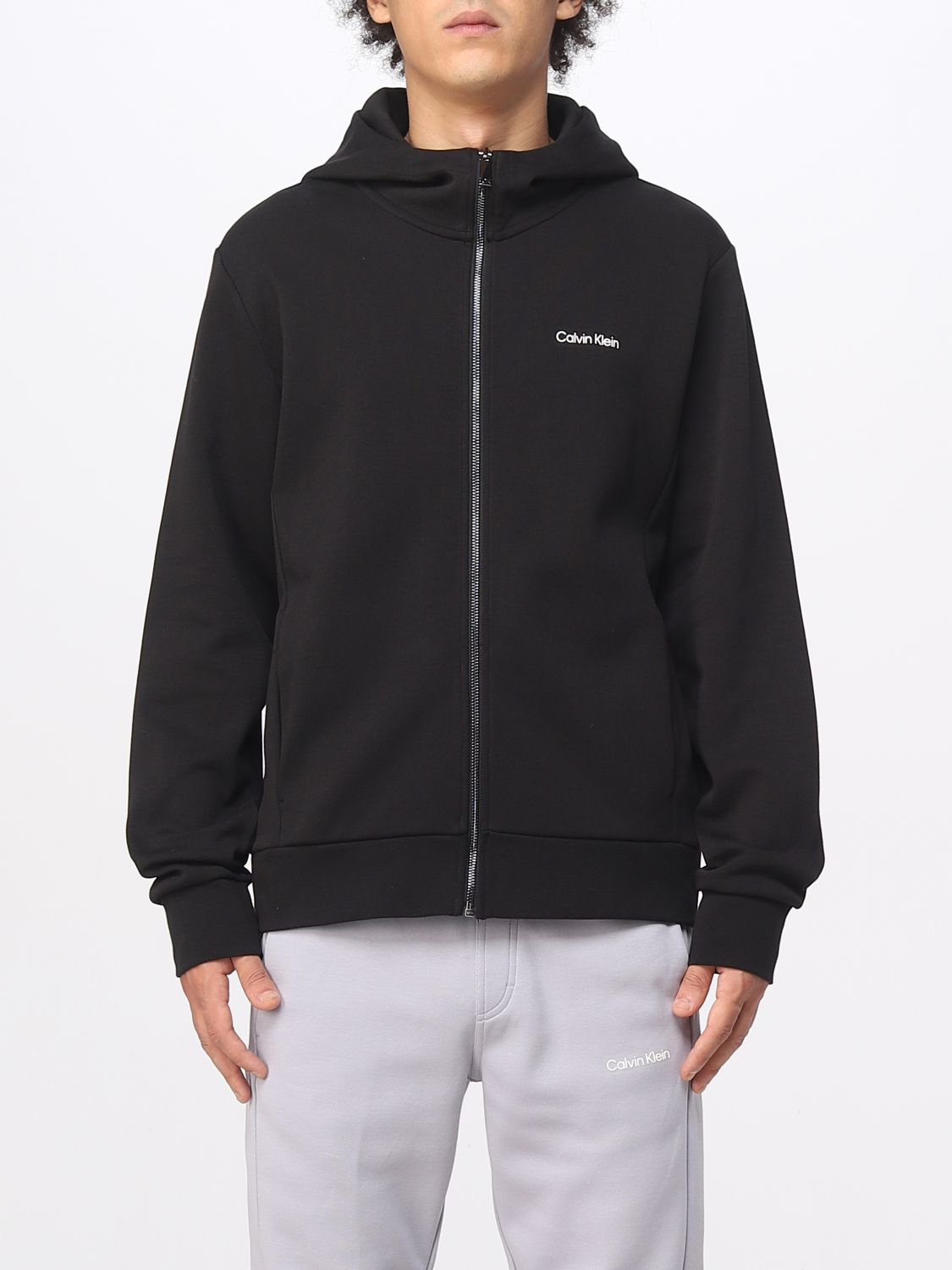 CALVIN KLEIN: sweatshirt for man - Black | Calvin Klein sweatshirt ...