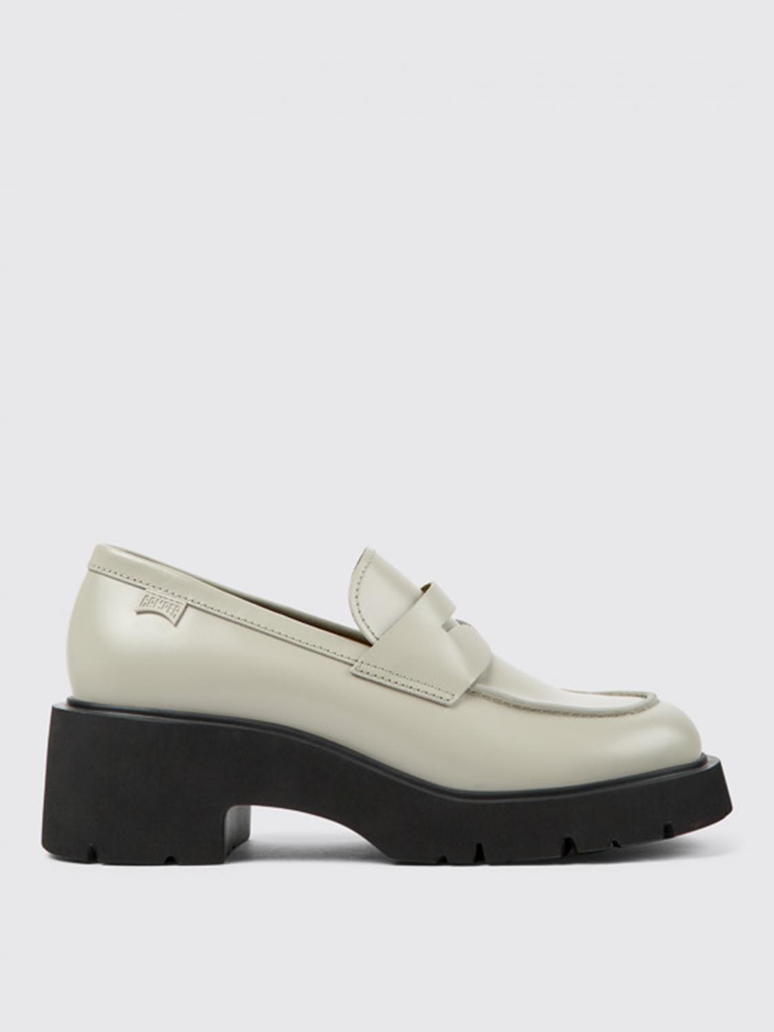 Camper Milah Penny Loafer In Grey
