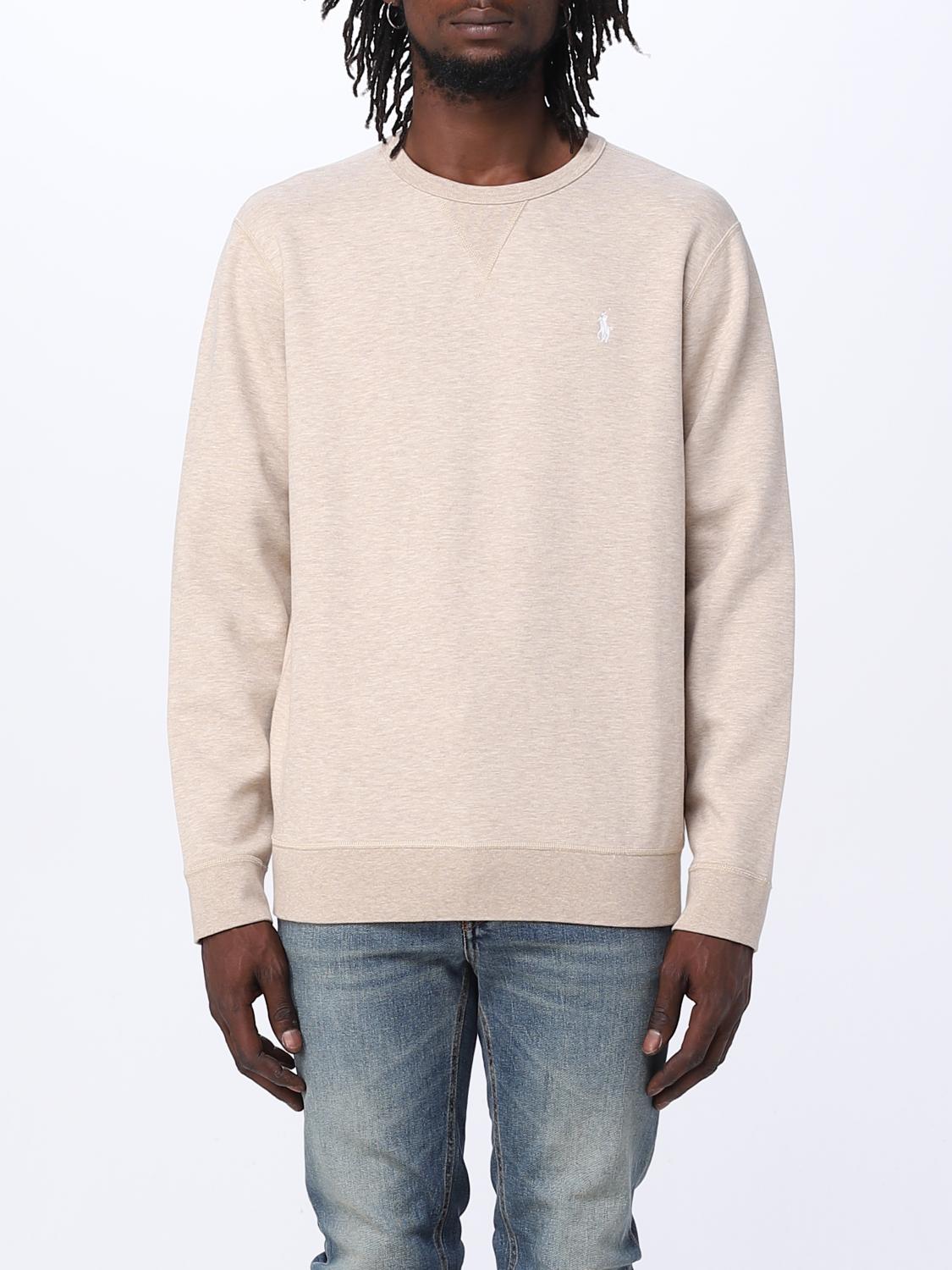 POLO RALPH LAUREN sweatshirt for man Beige Polo Ralph Lauren