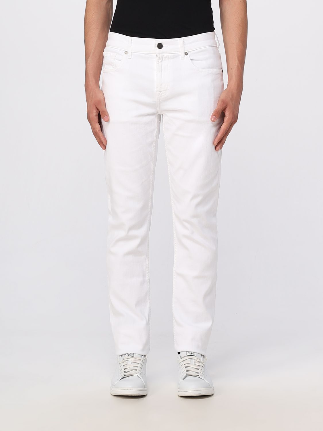 Shop 7 For All Mankind Jeans  Men Color White