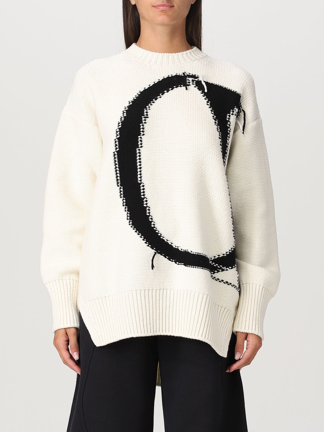 Shop Off-white Sweater  Woman Color White