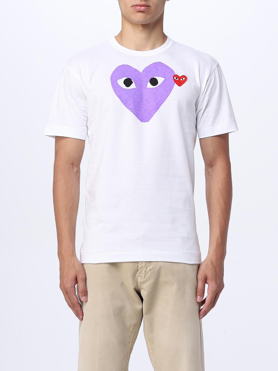 Comme des garcons t hotsell shirt purple