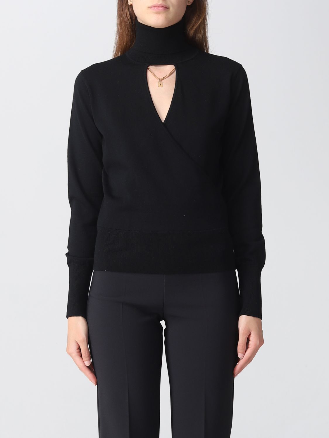 Shop Elisabetta Franchi Sweater  Woman Color Black