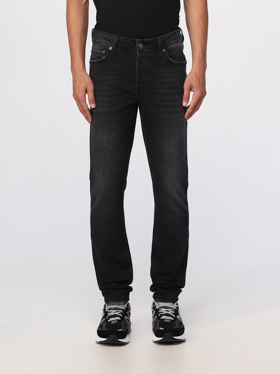 Haikure Straight-leg Cotton Jeans In Black