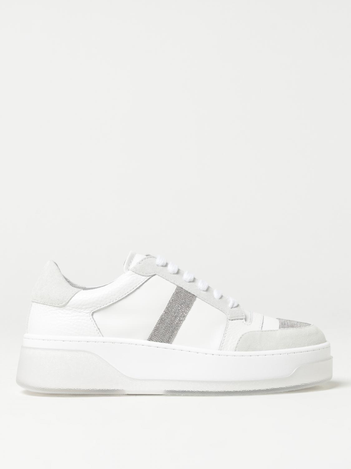 Fabiana Filippi Suede Sneakers In White
