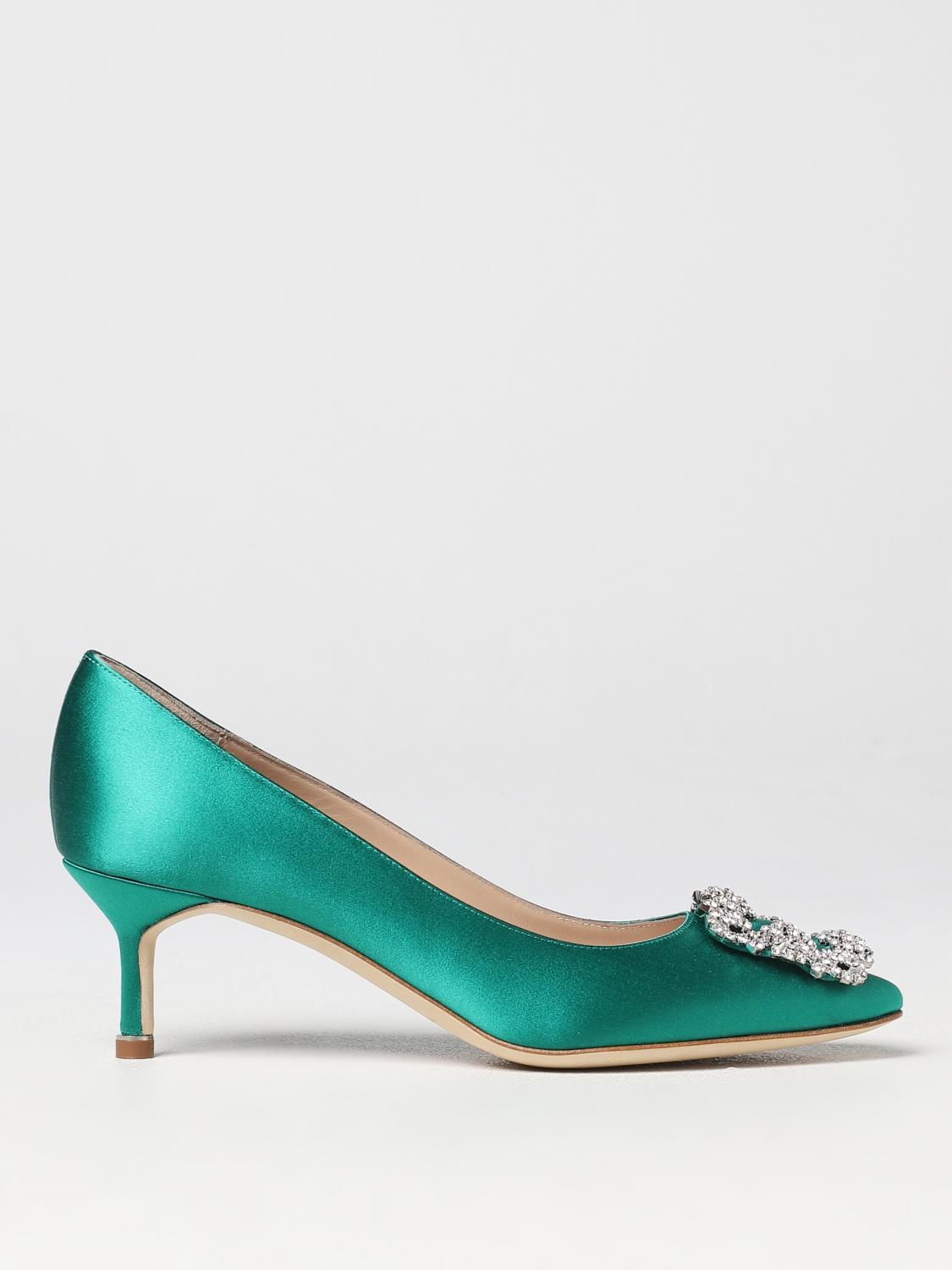 Manolo Blahnik Court Shoes  Woman In Green