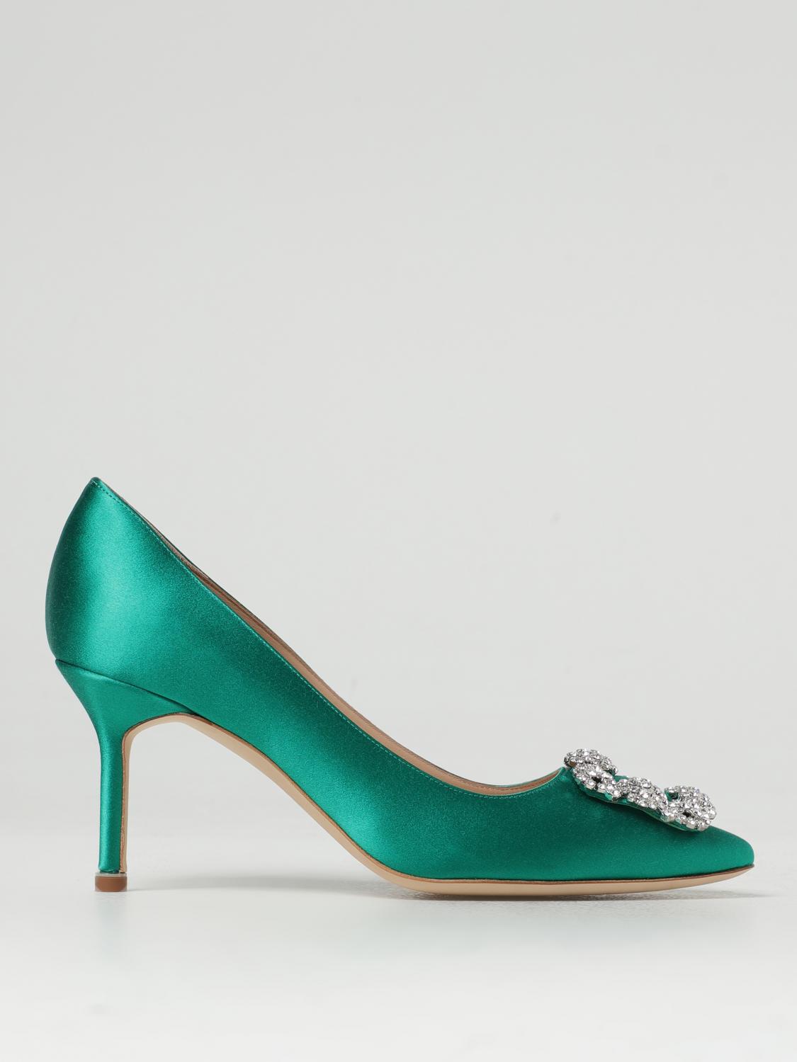Manolo Blahnik Court Shoes  Woman In Green