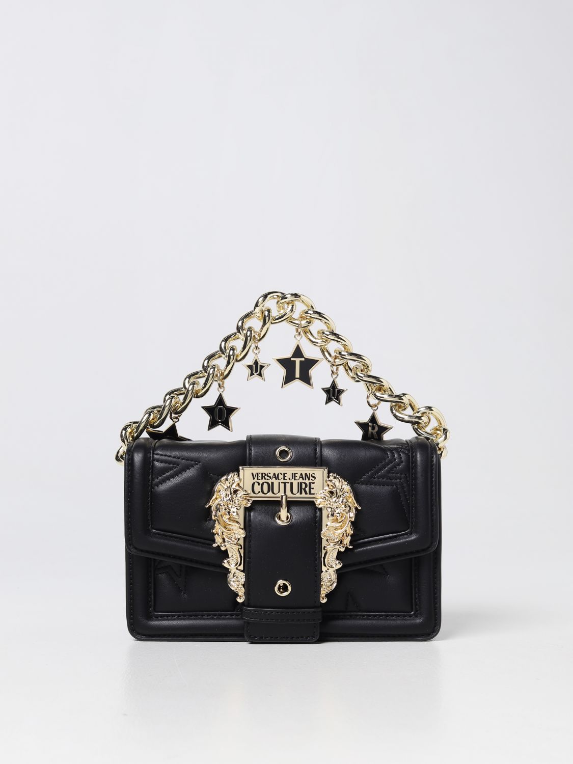 Versace Jeans Couture Mini Couture I Shoulder Bag in Black