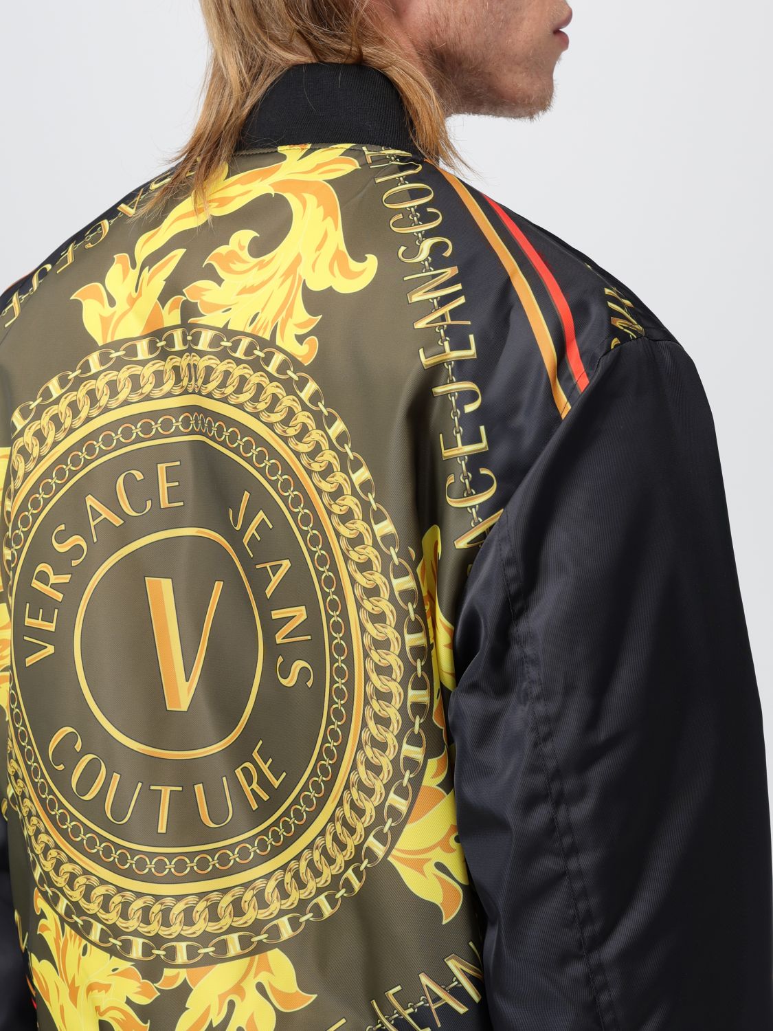 VERSACE JEANS COUTURE - REVERSIBLE NYLON LOGO JACKET - Eleonora